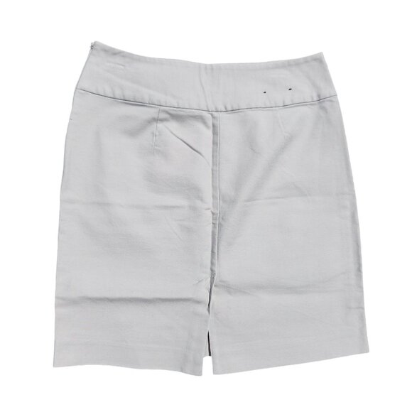 Banana Republic Women's Size 8 Khaki Pencil Skirt Cotton Blend Back Slit - Picture 3 of 8